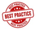 best practice stamp. best practice round grunge sign. Royalty Free Stock Photo