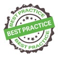 Best practice stamp. Sign.Seal. Royalty Free Stock Photo