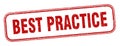 best practice stamp. best practice square grunge sign. Royalty Free Stock Photo