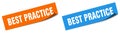 best practice sticker. best practice sign set. Royalty Free Stock Photo