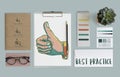 Best Practice Thumbs Up Approval Concept