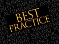 Best Practice word cloud Royalty Free Stock Photo