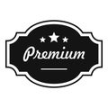 Best premium label icon, simple style.