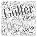 Best Present for Golfers word cloud concept vector background