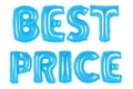 Best price, blue color