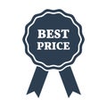 Best price icon on white background. Royalty Free Stock Photo