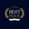 Best price logo. Royalty Free Stock Photo