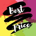 The best price on multi-colored abstract spots of blots Royalty Free Stock Photo
