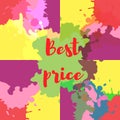 The best price on multi-colored abstract spots of blots Royalty Free Stock Photo