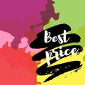 The best price on multi-colored abstract spots of blots Royalty Free Stock Photo