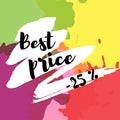 The best price on multi-colored abstract spots of blots Royalty Free Stock Photo