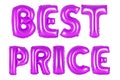Best price, purple color