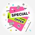 Best Price. Sale. Special Offer text. Vector creative sale banners template. Vector Illustration.