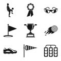 Best prize icons set, simple style