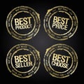 Best product, best price, best seller and best choose vector rubber stamps