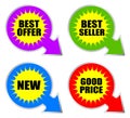 Best product sticker Royalty Free Stock Photo