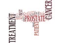 Best Prostate Cancer Treatment Word Cloud Concept