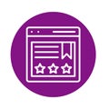 Best rating website Isolated Vector icon which can easily modify or edit Royalty Free Stock Photo