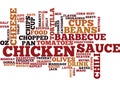 Best Recipes Barbecued Chicken Nachos Word Cloud Concept