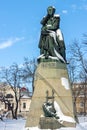 The monument to the poet Lermontov in Pyatigorsk