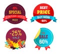 Best Sale 2017 Autumn Discount Buy Now Hot Price Royalty Free Stock Photo