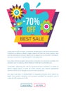 Best Sale 70 Off Advertisement Spring Promo Label