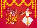 Best Sale Poster, Banner for Onam.