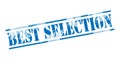 Best selection blue stamp Royalty Free Stock Photo