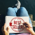 Best Seller Certificate Stamp Concept Royalty Free Stock Photo