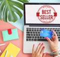 Best Seller Certificate Stamp Concept Royalty Free Stock Photo