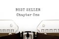 Best Seller Chapter One Typewriter Royalty Free Stock Photo