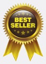 Best Seller Icon badge in Gold style Royalty Free Stock Photo