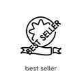 Best seller icon. Trendy modern flat linear vector Best seller i Royalty Free Stock Photo