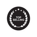 Best seller label icon design template Royalty Free Stock Photo
