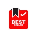 Best seller label icon design template Royalty Free Stock Photo