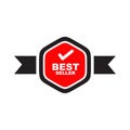 Best seller label icon design template Royalty Free Stock Photo