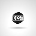 Best Seller Label sign. Best Seller Label isolated simple icon