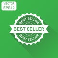 Best seller rubber stamp icon. Business concept bestseller stamp Royalty Free Stock Photo