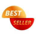 Best seller seal icon, cartoon style Royalty Free Stock Photo