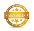 best seller seal illustration design Royalty Free Stock Photo