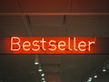 Best Seller signage Shop Retail Marketing promotion Neon type Royalty Free Stock Photo