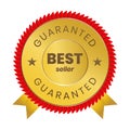 Best seller Stamp Guarantee. Vector illustration element Royalty Free Stock Photo