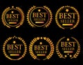 Best Seller Vector Level with Button Banner Royalty Free Stock Photo