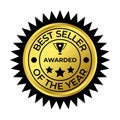 Best Seller Of The Year Winner Badge, Emblem, Label Seal, Rubber Stamp For Business And Shopping Rating Sybol, Top Seller Of The Royalty Free Stock Photo