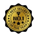 Best Seller Of The Year Winner Badge, Emblem, Label Seal, Rubber Stamp For Business And Shopping Rating Sybol, Top Seller Of The Royalty Free Stock Photo