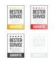 Best Service German Stickers Set
