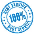 Best service rubber stamp Royalty Free Stock Photo