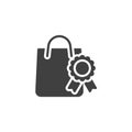 Best shopping bag vector icon Royalty Free Stock Photo