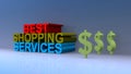 Best shopping services on blue