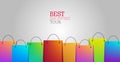 Best Shopping tour background with shopping bags